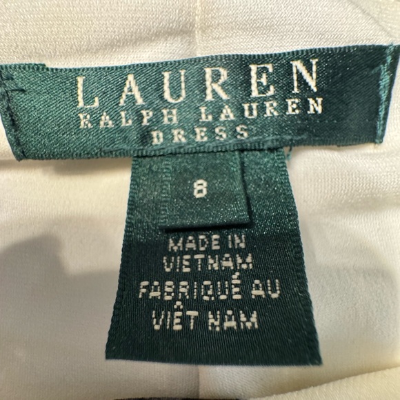 Ralph Lauren Black and White cinched Sheath Dress - Picture 6 of 6